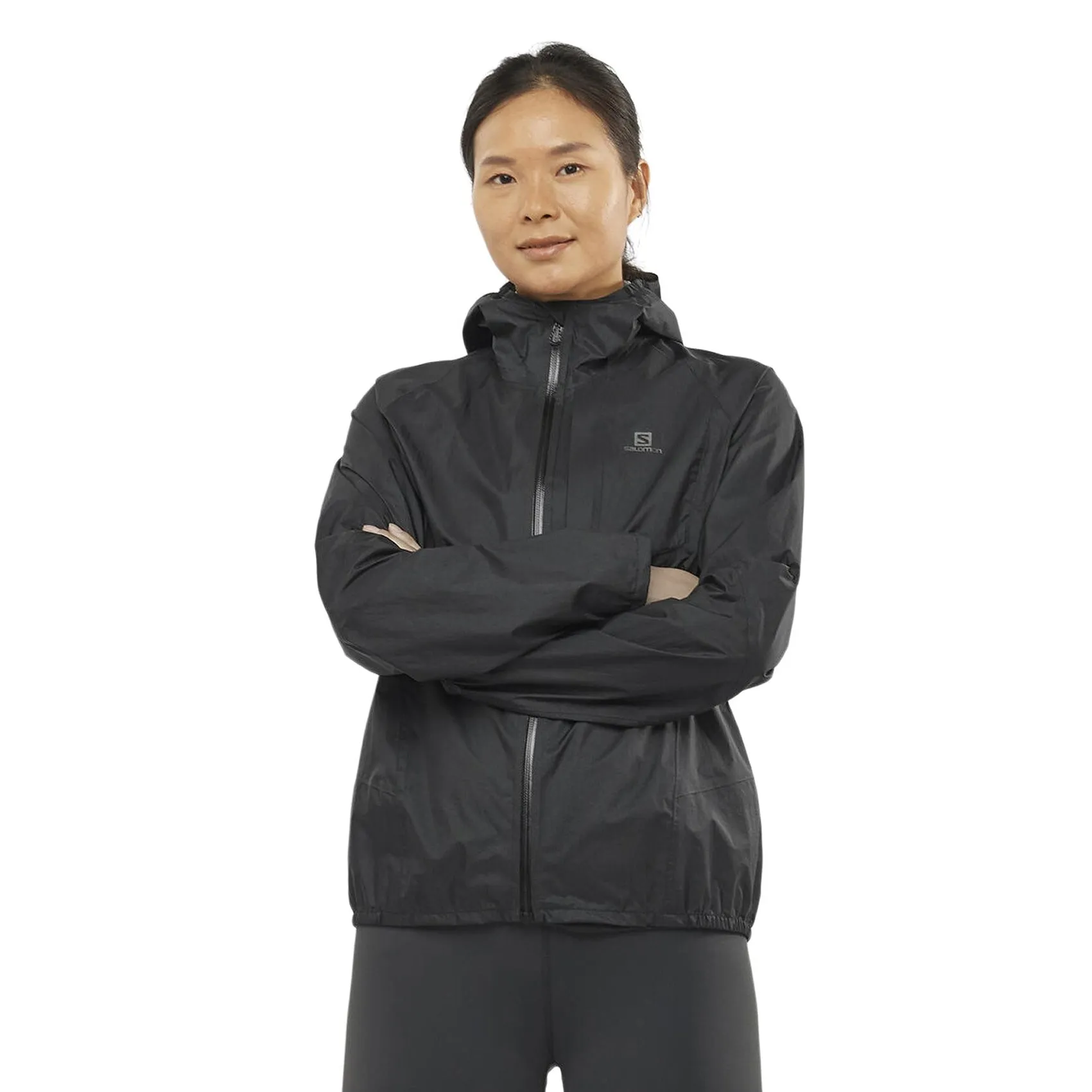 Womens Salomon Waterproof Bonatti Jacket QuickRelease Closure AntiStaticMaterial