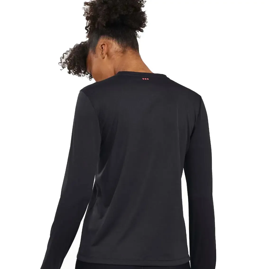 QuickDryMaterial Hero Mode Womens Saucony x Run Club - Stopwatch Long Sleeve - Black