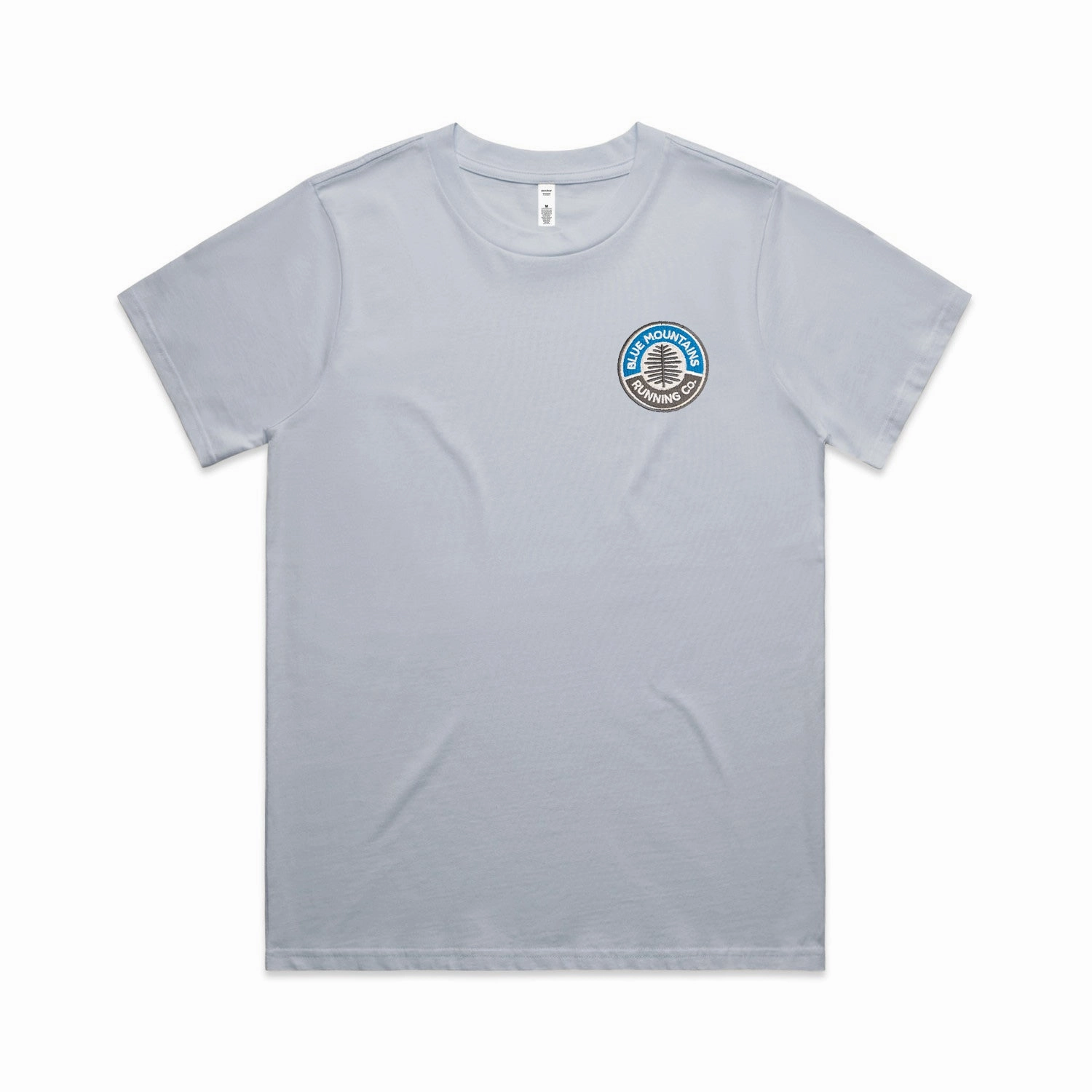 Outdoor Layer Fashion Comfort Womens Blue Mountains Running Co Embroidered Tee