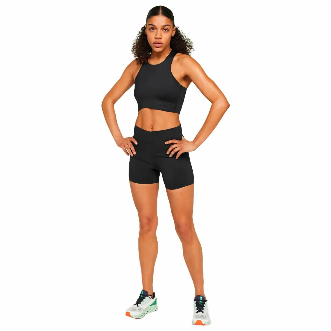 Womens On Running Race Tights Sun Protection Fabric Smart Fit