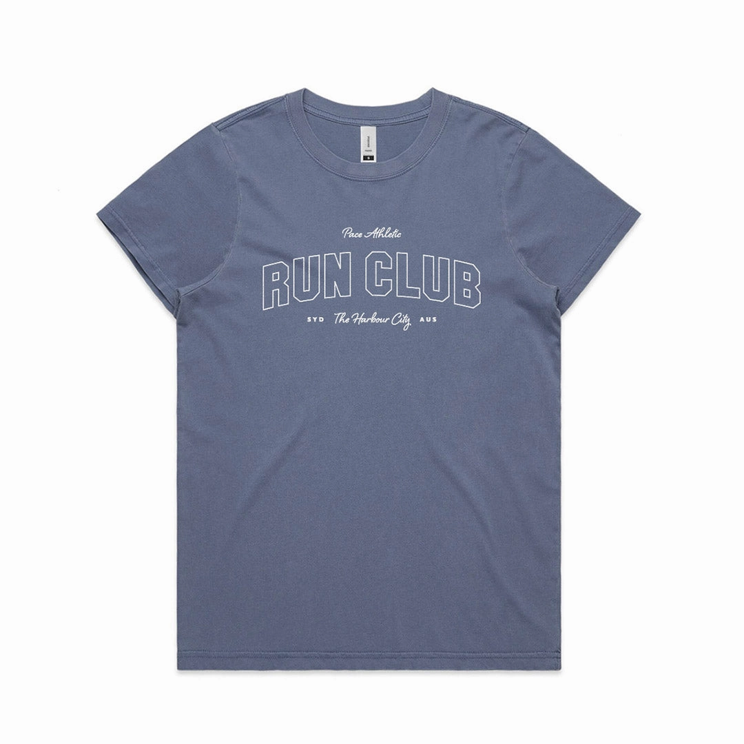 Soft Brushed Finish Womens Pace Athletic Run Club Tee