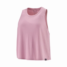 Womens Patagonia Capilene Cool Trail Cropped Tank baby shower