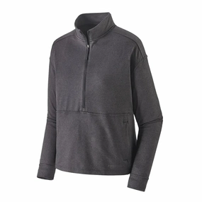 Womens Patagonia Pack Out Pull Over - Black X-Dye Practical Cold Piece