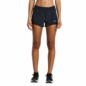 Workout Ready Design MeshVentilation Womens Saucony Outpace 3 Inch Shorts