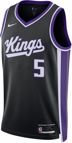 Tensile Strength Fabric No Resistance Men's NBA Sacramento Kings 2023/24 Icon Edition Swingman Jersey