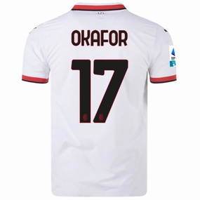 Base Move Puma AC Milan Authentic Noah Okafor Away Jersey w/ Series A Patch 24/25 (Puma White)