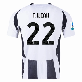 Urban Fit adidas Juventus Authentic Timothy Weah Home Jersey w/ Serie A Patch 24/25 (White/Black)