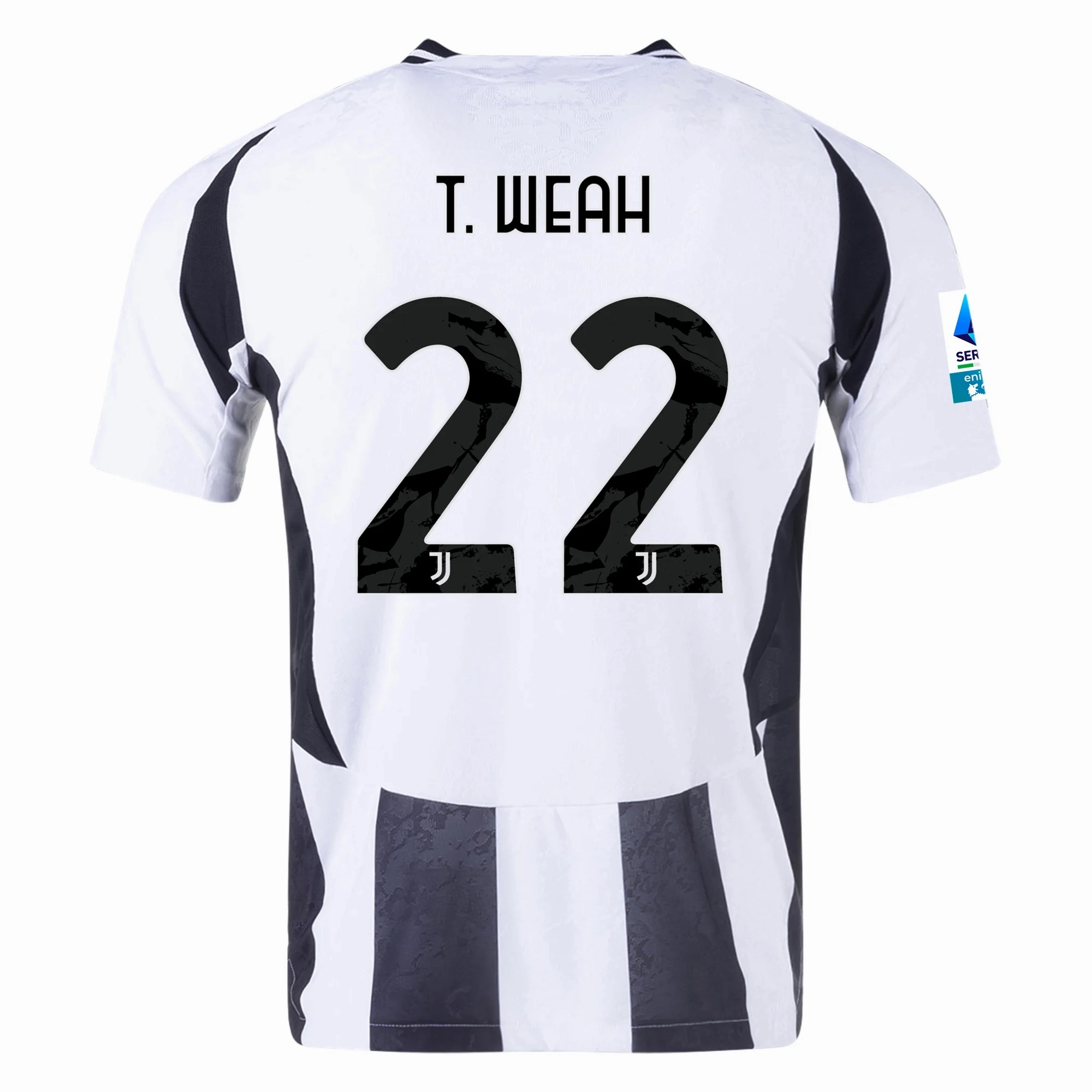 Urban Fit adidas Juventus Authentic Timothy Weah Home Jersey w/ Serie A Patch 24/25 (White/Black)