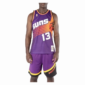 Men's Phoenix Suns Steve Nash 96-97 Road Swingman Jersey Bold Graphics