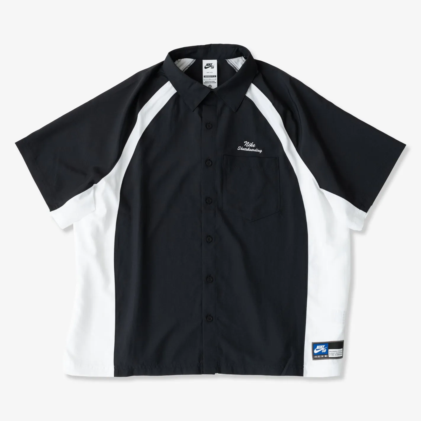 Woven Bowler Tee(Black/White) Trendy Jacket Fall Core