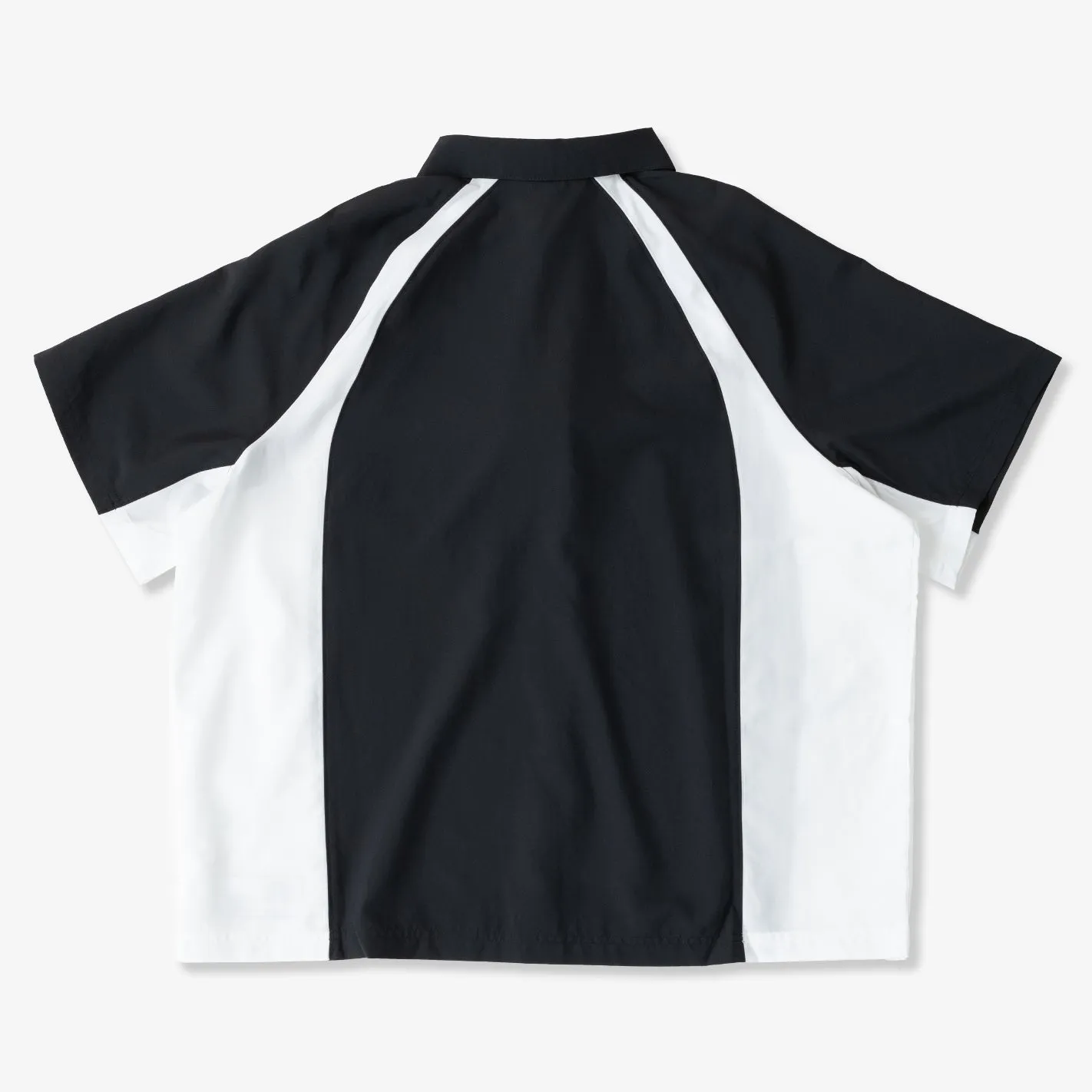 DoubleLayerReinforcement Casual Footwear Woven Bowler Tee(Black/White)