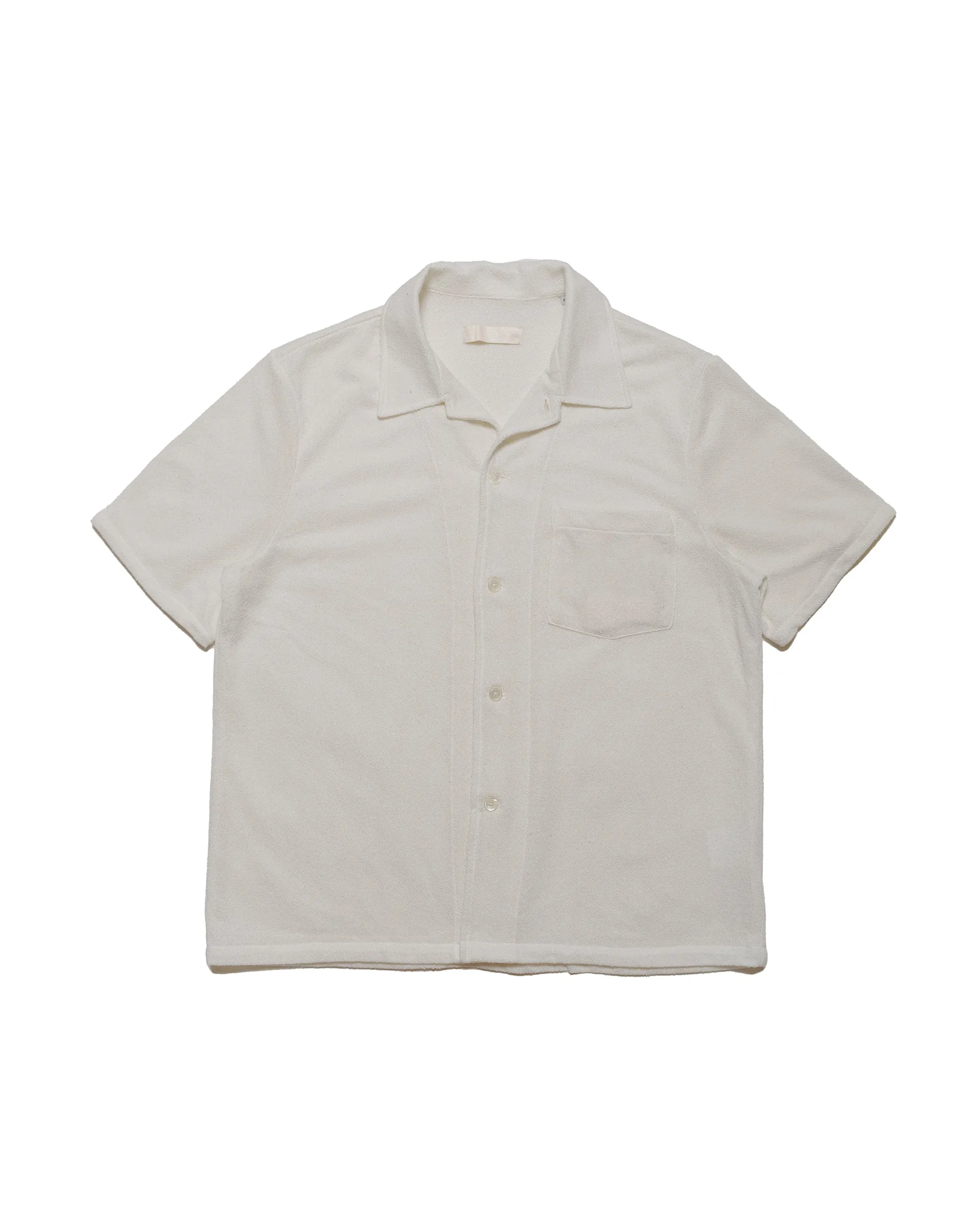 Flexible Movement Our Legacy Box Shirt Shortsleeve White Boucle