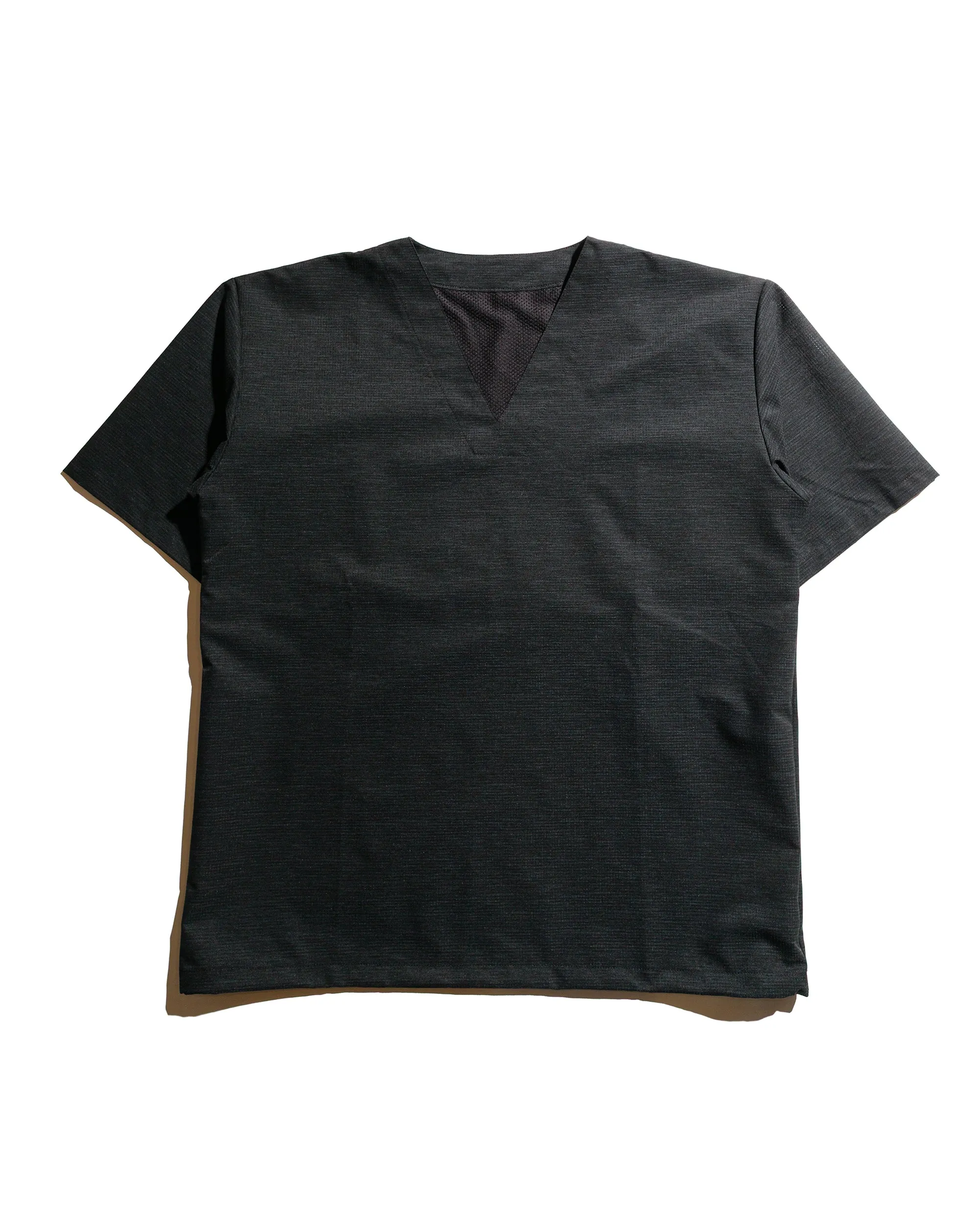Subtle pattern Relaxed Vibe Found Feather Tech Sleeping Shirt Dot AIR Slub Linen Black