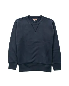 The Real McCoy??s MC13111 Sweatshirt / Loop Wheel Navy Streetwear Basics