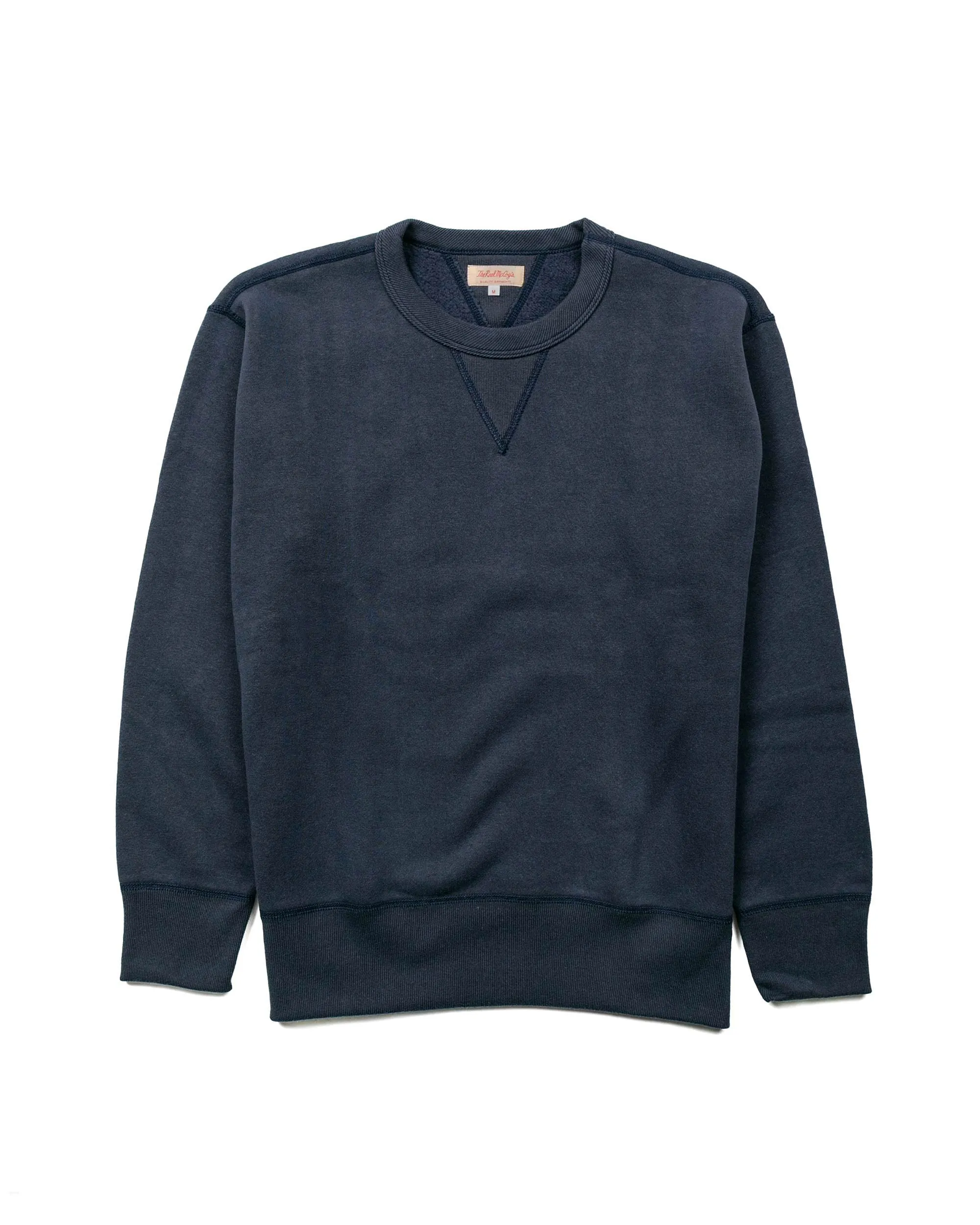 The Real McCoy??s MC13111 Sweatshirt / Loop Wheel Navy Streetwear Basics