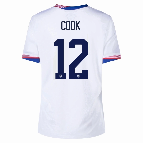 Nike Womens United States Alana Simone Cook Home Jersey 24/25 (White) Outdoor Comfort