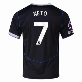 Nike Neto Chelsea T90 Third Jersey w/ EPL   NRFR   CWCC Patch 25/26 (Black/Silver) Compression Support Panels