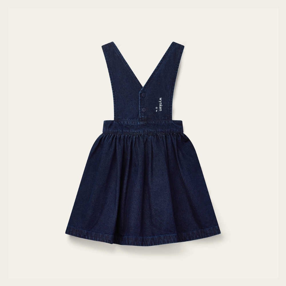 Match Quick Timeless Comfort Wynken Annka Pinafore Denim, Rinse Wash