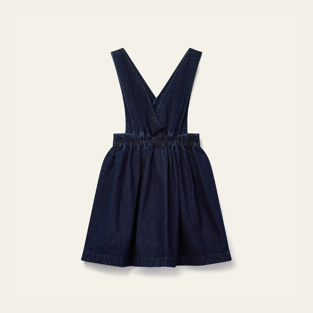 Subtle Flow Wynken Annka Pinafore Denim, Rinse Wash