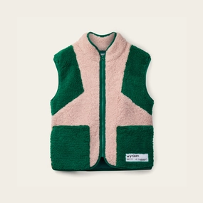 Hooded styles Wynken Wilderness Waistcoat, Pink/Green