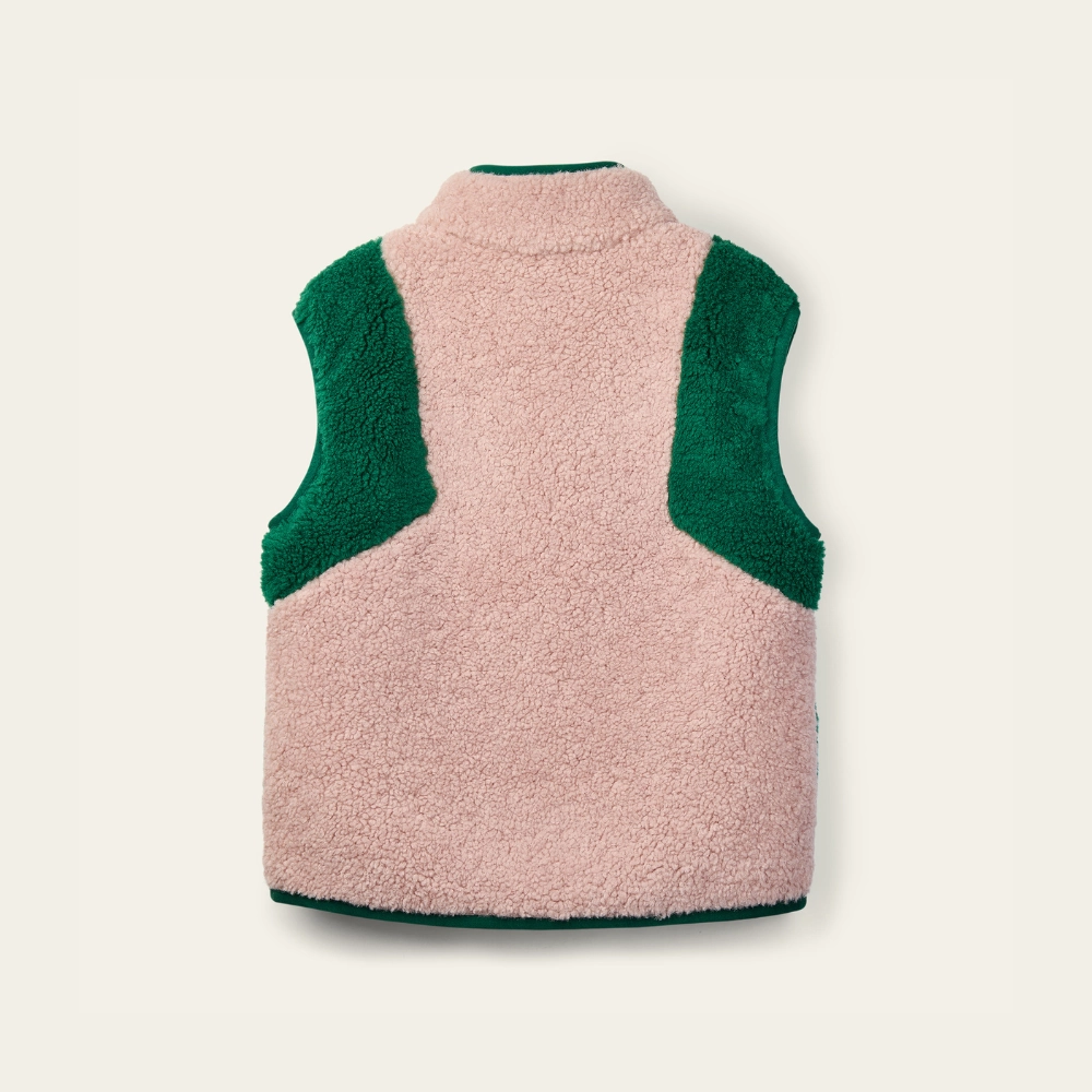 Wynken Wilderness Waistcoat, Pink/Green Effortless Travel Wear