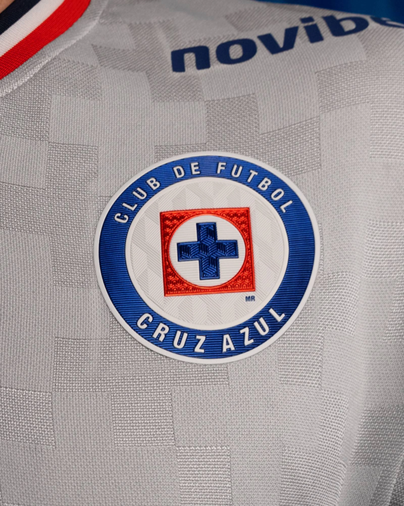 Pirma Men's Cruz Azul Away Jersey 25/26 (Grey) Dynamic Fit Technology Color Blocked