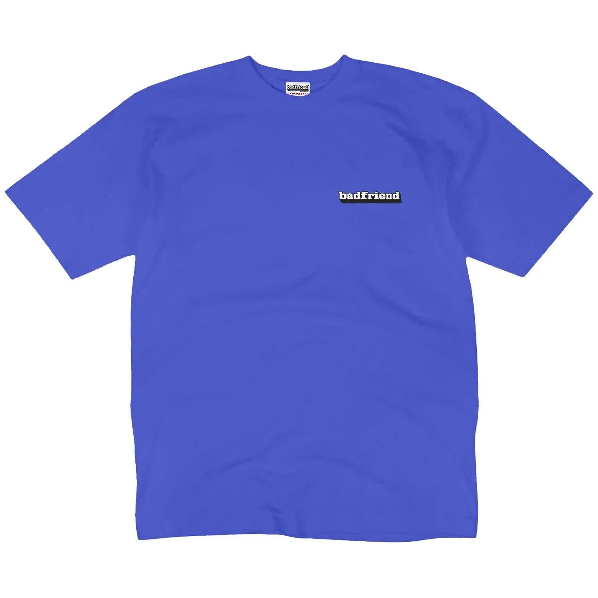 Tough Core Badfriend "Bar Logo S/S Tee" M - Neon Blue