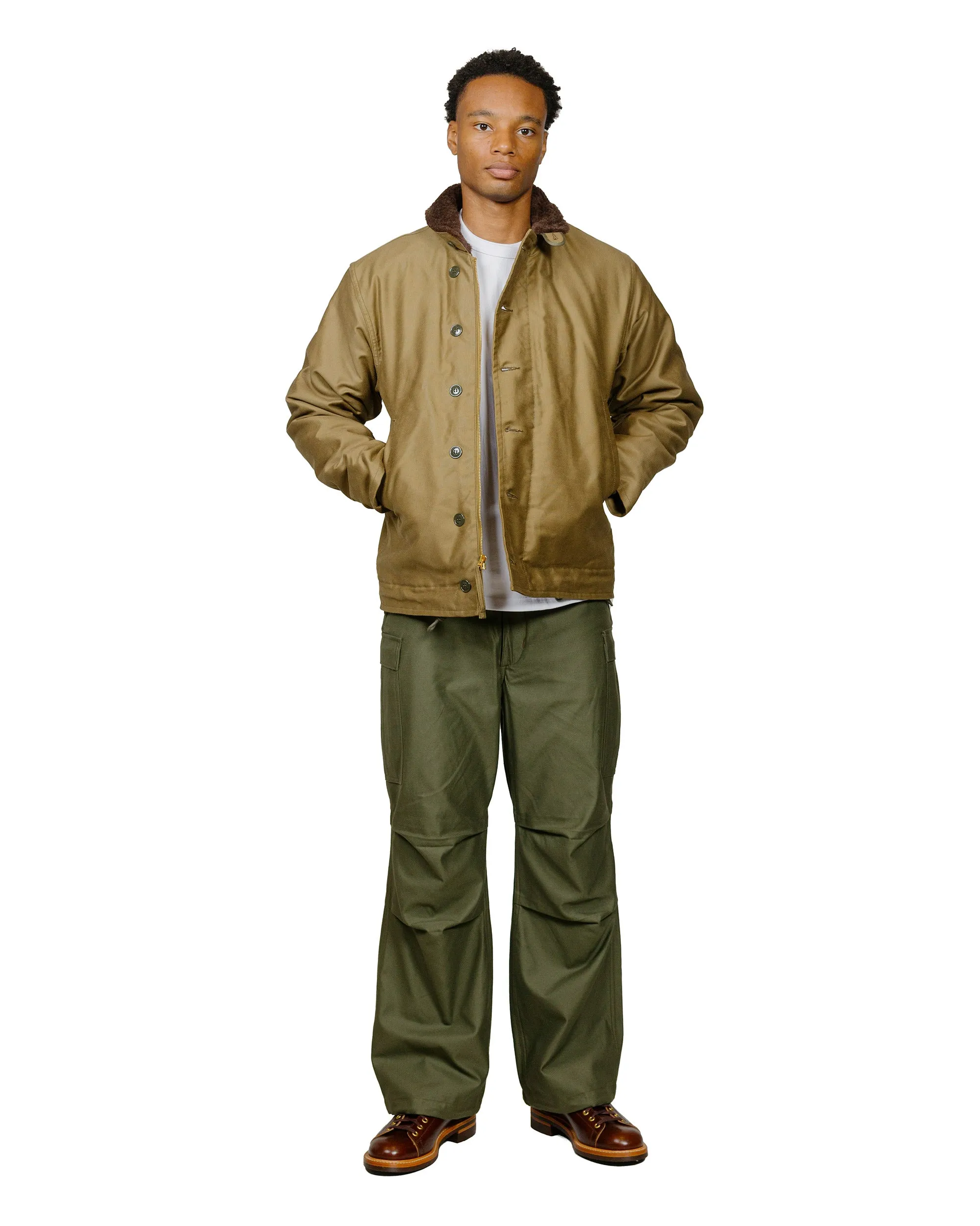 The Real McCoy's MC24019 Pocket Tee L/S White Travel Outfit Perfect for Travel