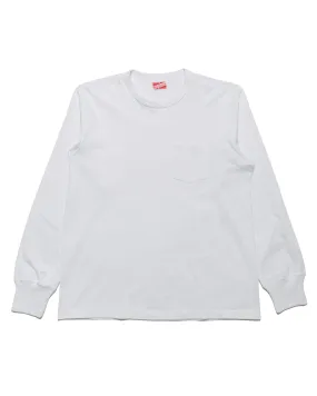 Chic Casual Wear The Real McCoy's MC24019 Pocket Tee L/S White