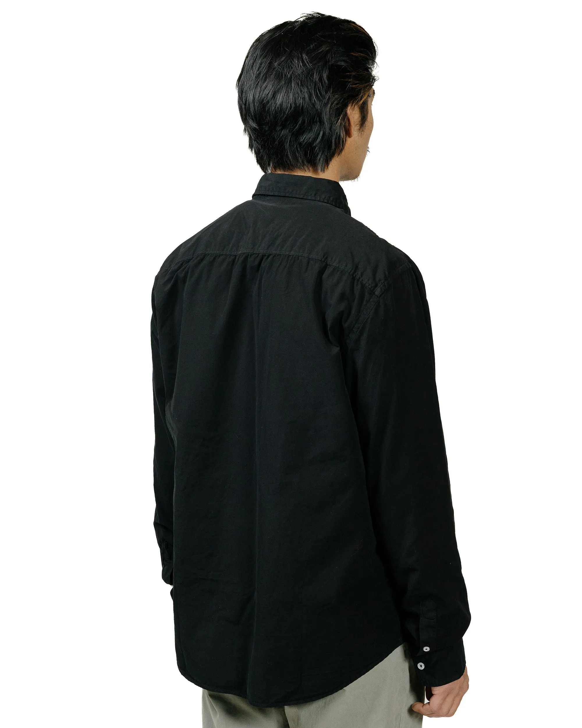 Save Khaki United Poplin Standard Shirt Black Non-Iron Water Repellent Finish
