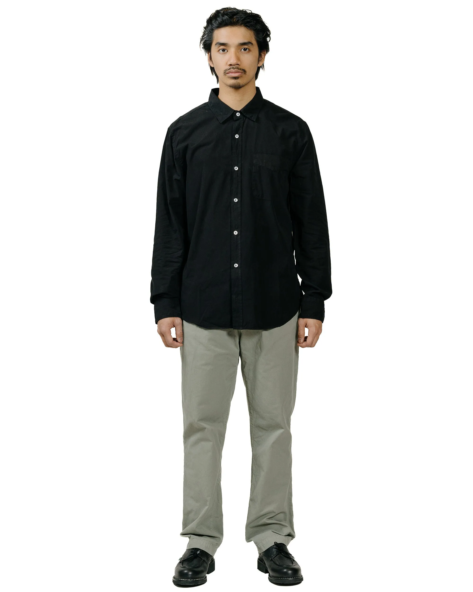 Brushed Inner Lining Save Khaki United Poplin Standard Shirt Black