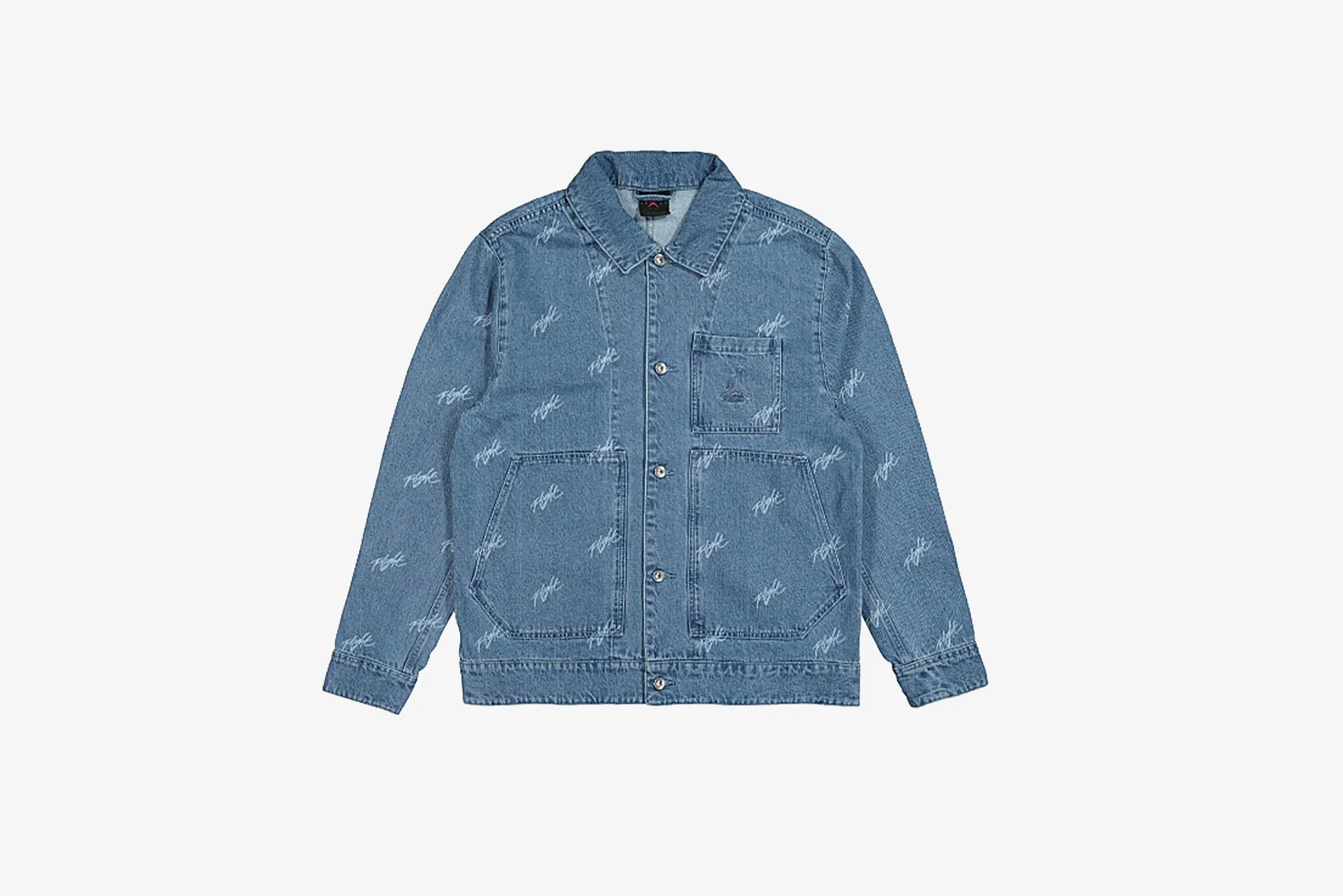 Mountain Cool Easy Fit Jordan "Flight Heritage Denim Jacket" M - Blue Grey