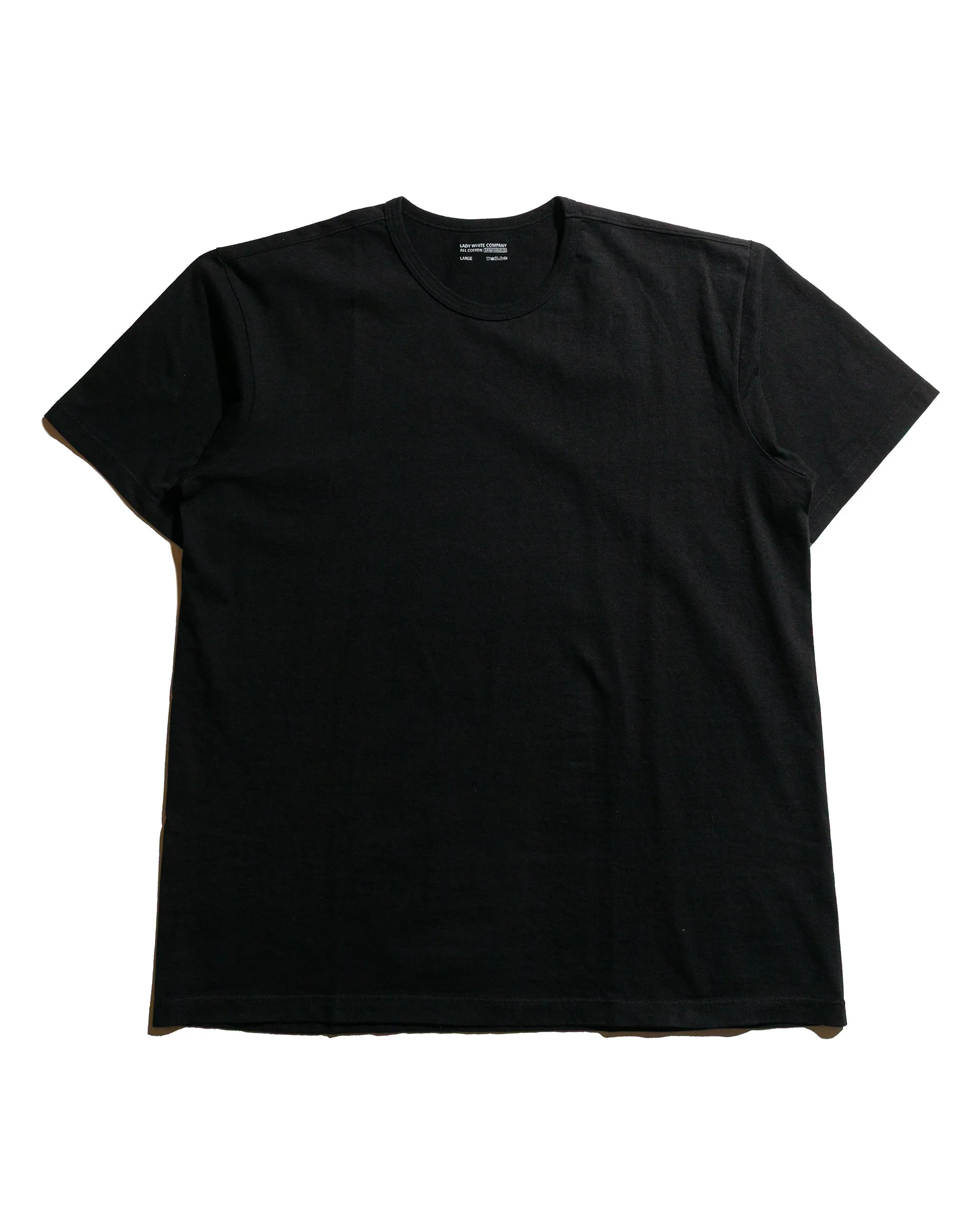 Hiking durability Flexible Ribbed Neckline Lady White Co. T-Shirt 2-Pack Black