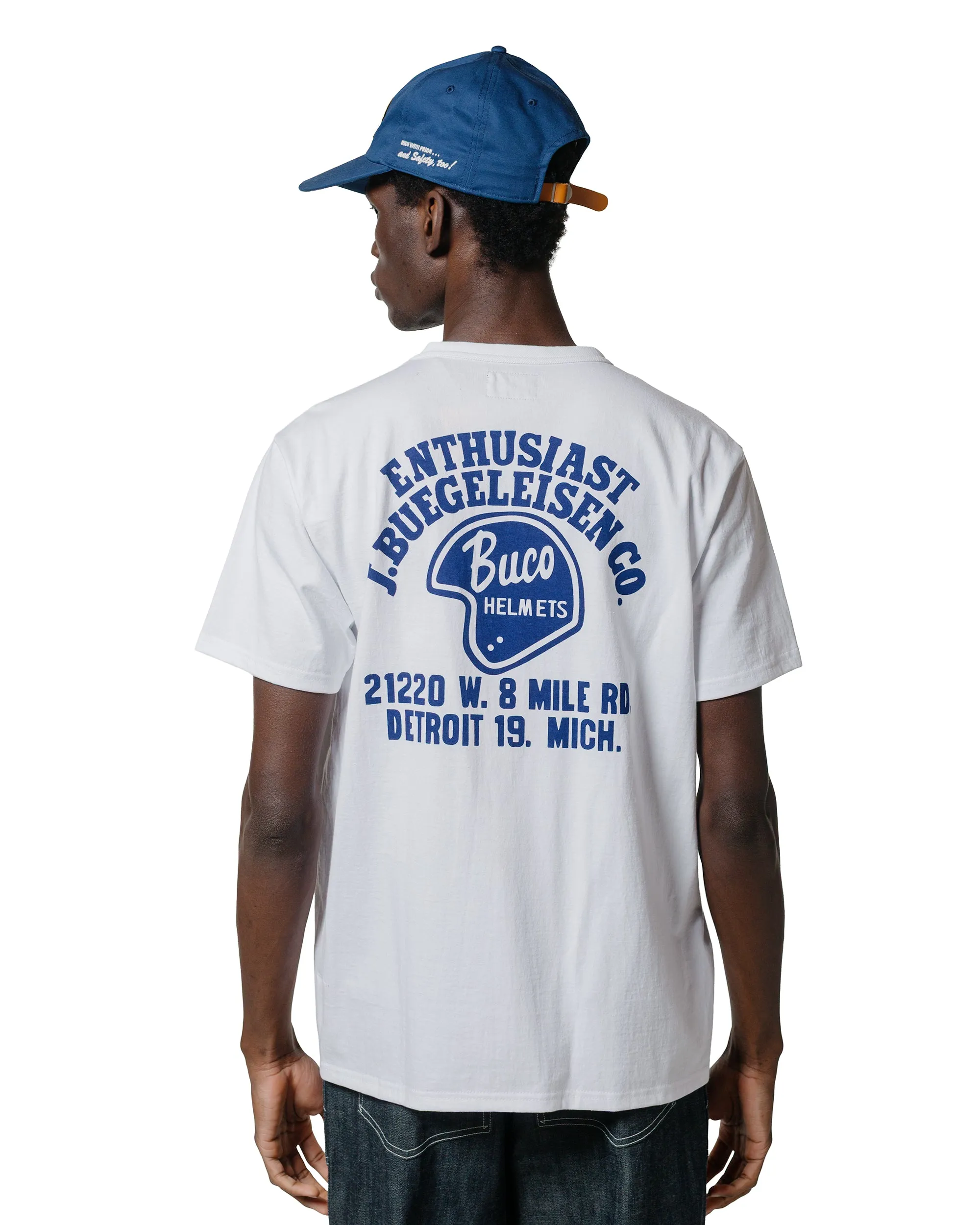 The Real McCoy's BC25005 Buco Tee / Enthusiast White MoistureWickingFabric