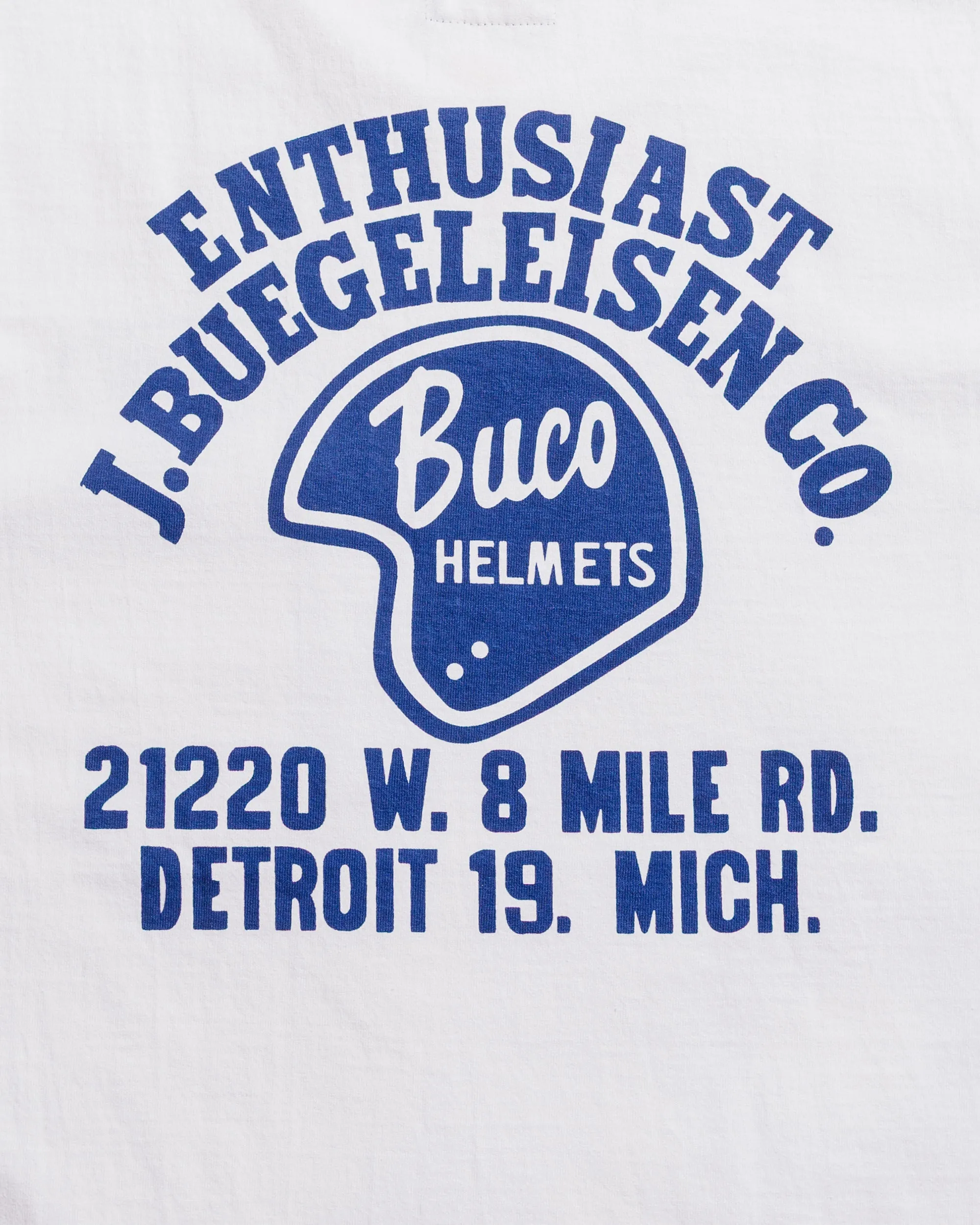 Bold and Comfortable The Real McCoy's BC25005 Buco Tee / Enthusiast White