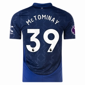 Anti Static Weave Technology Ultra Soft Texture adidas Manchester United Scott McTominay Away Jersey w/ EPL Patch 24/25 (Night Indigo)