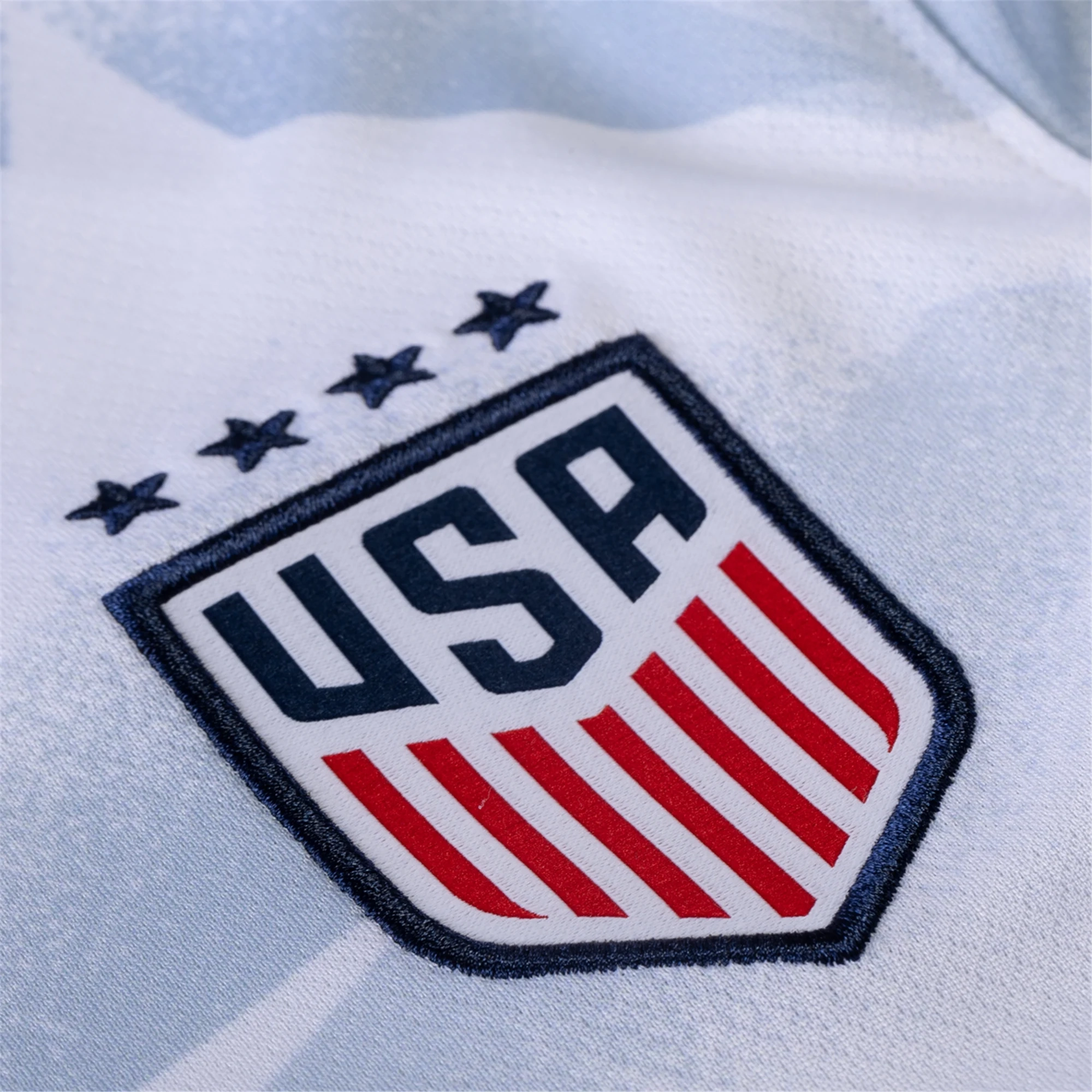 Quick Cooling System Any Move Nike Womens United States 25/26 Home 4 Star Jersey 101 (White/Rush Blue/Challenge Red)