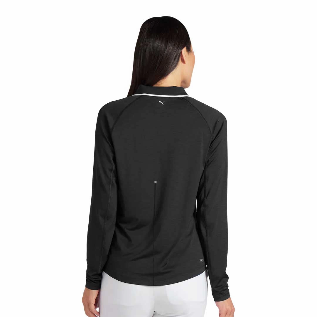 Pre Shrunk Fabric Puma - Women's YouV Long Sleeve Polo (537499 01)