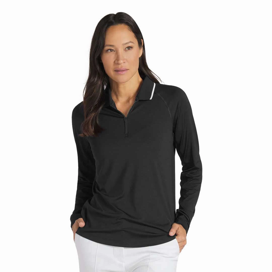 Zip Up Double Layered Thermal Insulation Puma - Women's YouV Long Sleeve Polo (537499 01)